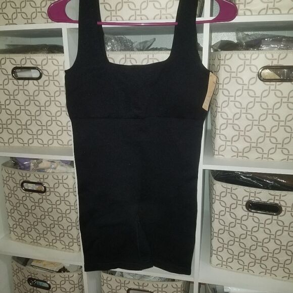 Popilush Shapewear Romper Slimming Workout Square-Neck Thigh - Size L - Picture 11 of 15